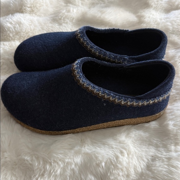 Haflinger Grizzly Zig Zag Clogs Captain’s Blue Size 41 - Picture 4 of 11